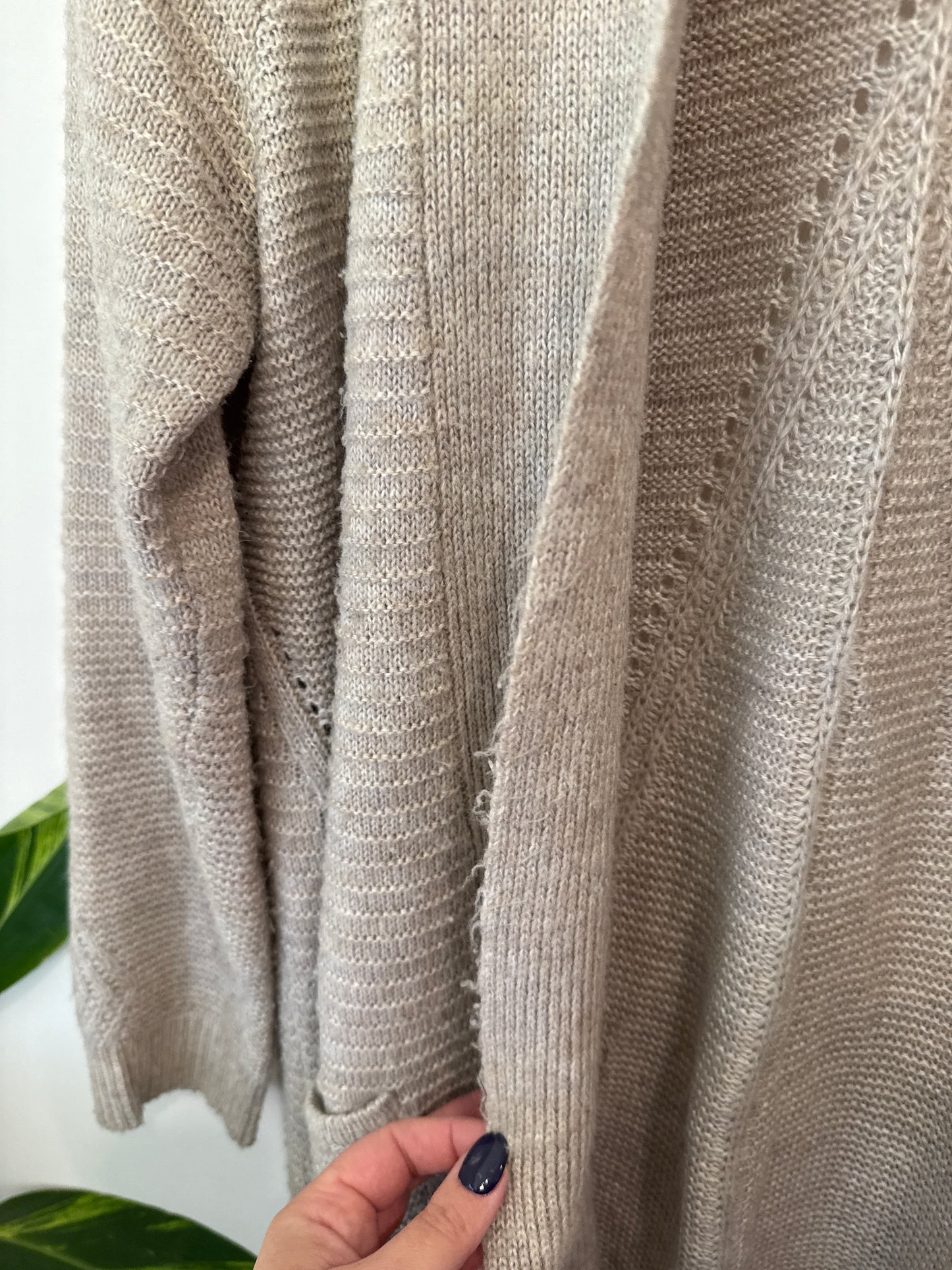 Ella J Open-front Knit Cardigan Size 14