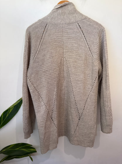 Ella J Open-front Knit Cardigan Size 14