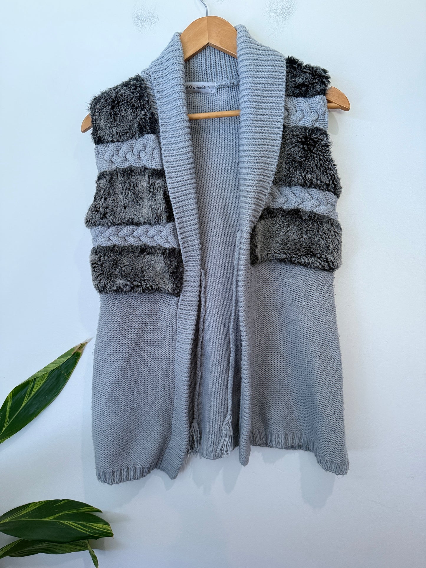 Who's Henri Cardigan Sweater Size L