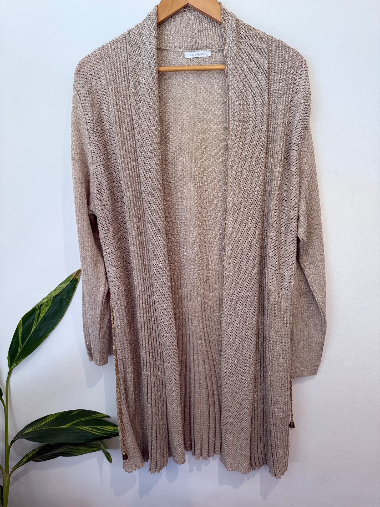 Lowaikiki Ribbed Cardigan Size 3XL | U/Arm to U/Arm 53cm