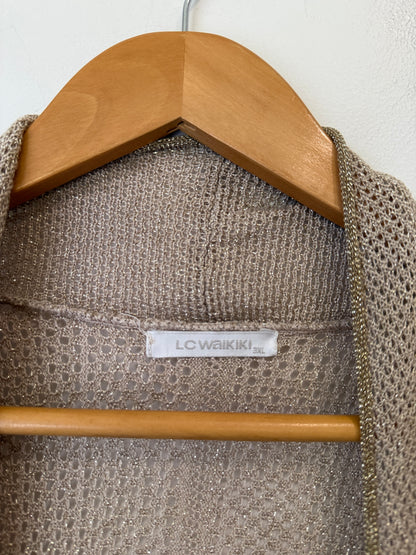 Lowaikiki Ribbed Cardigan Size 3XL | U/Arm to U/Arm 53cm