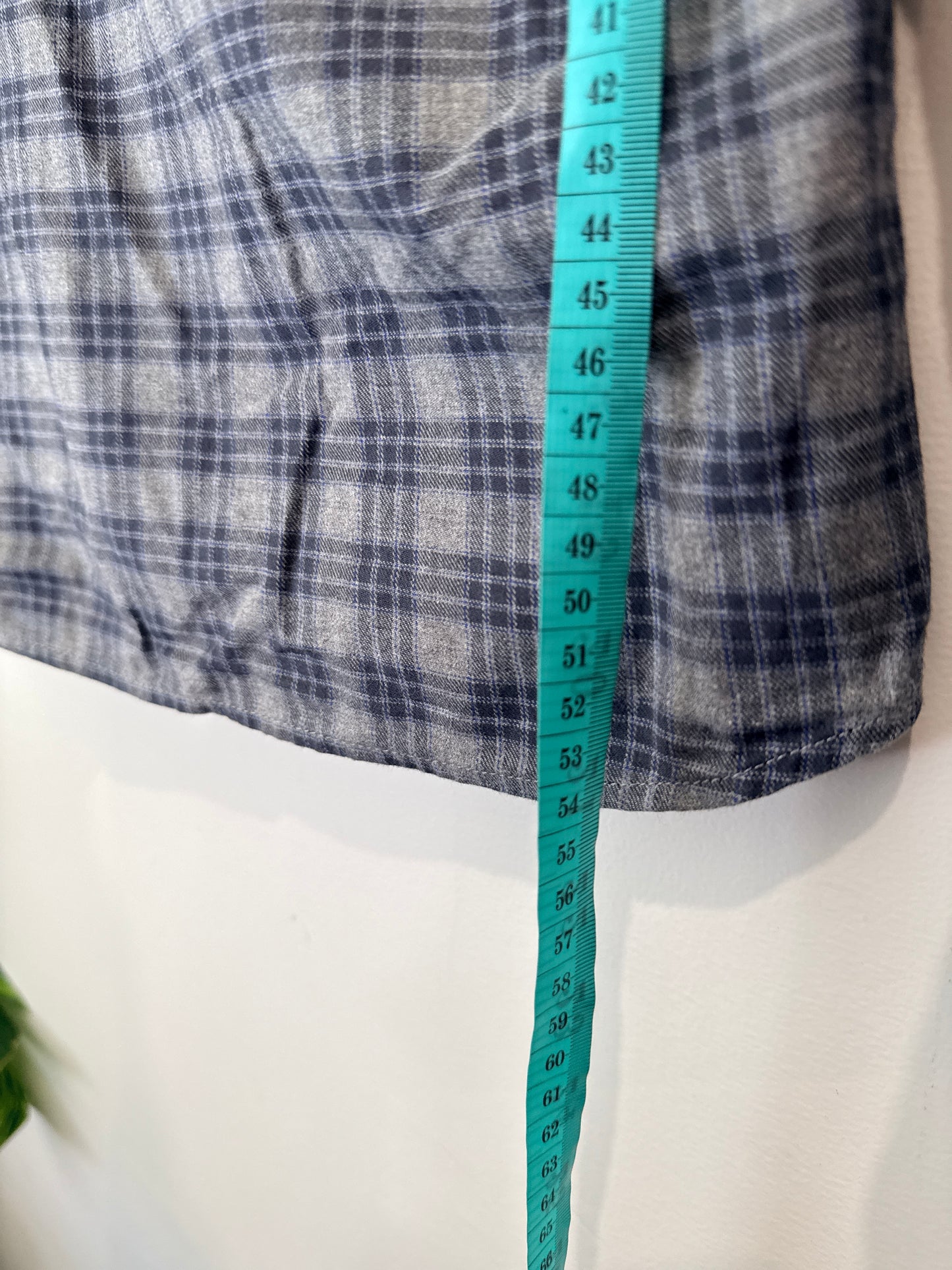 Armani Junior Plaid Button-up Shirt Size 12A | 154cm | U/Arm to U/Arm 46cm | L 54cm