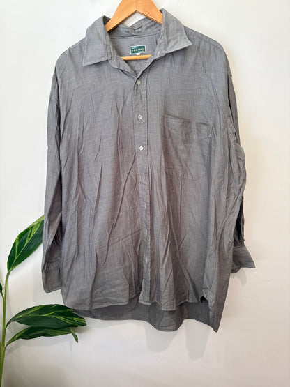 B & B Jones Oversized Button-up Shirt Size 17 1/2 | 44 | U/Arm to U/Arm 72cm