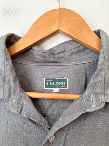 B & B Jones Oversized Button-up Shirt Size 17 1/2 | 44 | U/Arm to U/Arm 72cm
