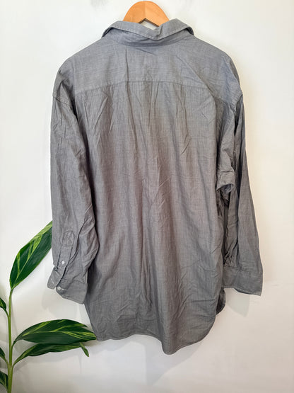 B & B Jones Oversized Button-up Shirt Size 17 1/2 | 44 | U/Arm to U/Arm 72cm
