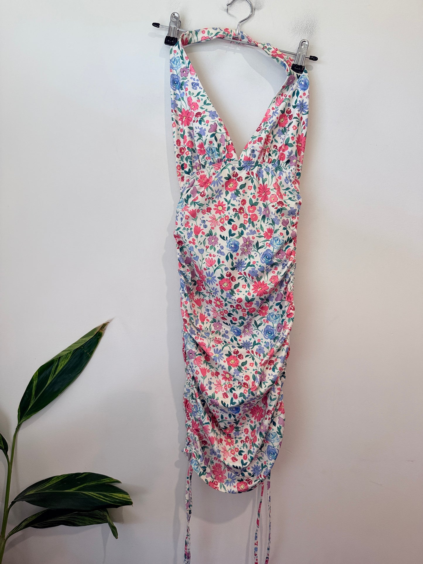 Princess Polly Ruched Halter Midi Dress Size 6