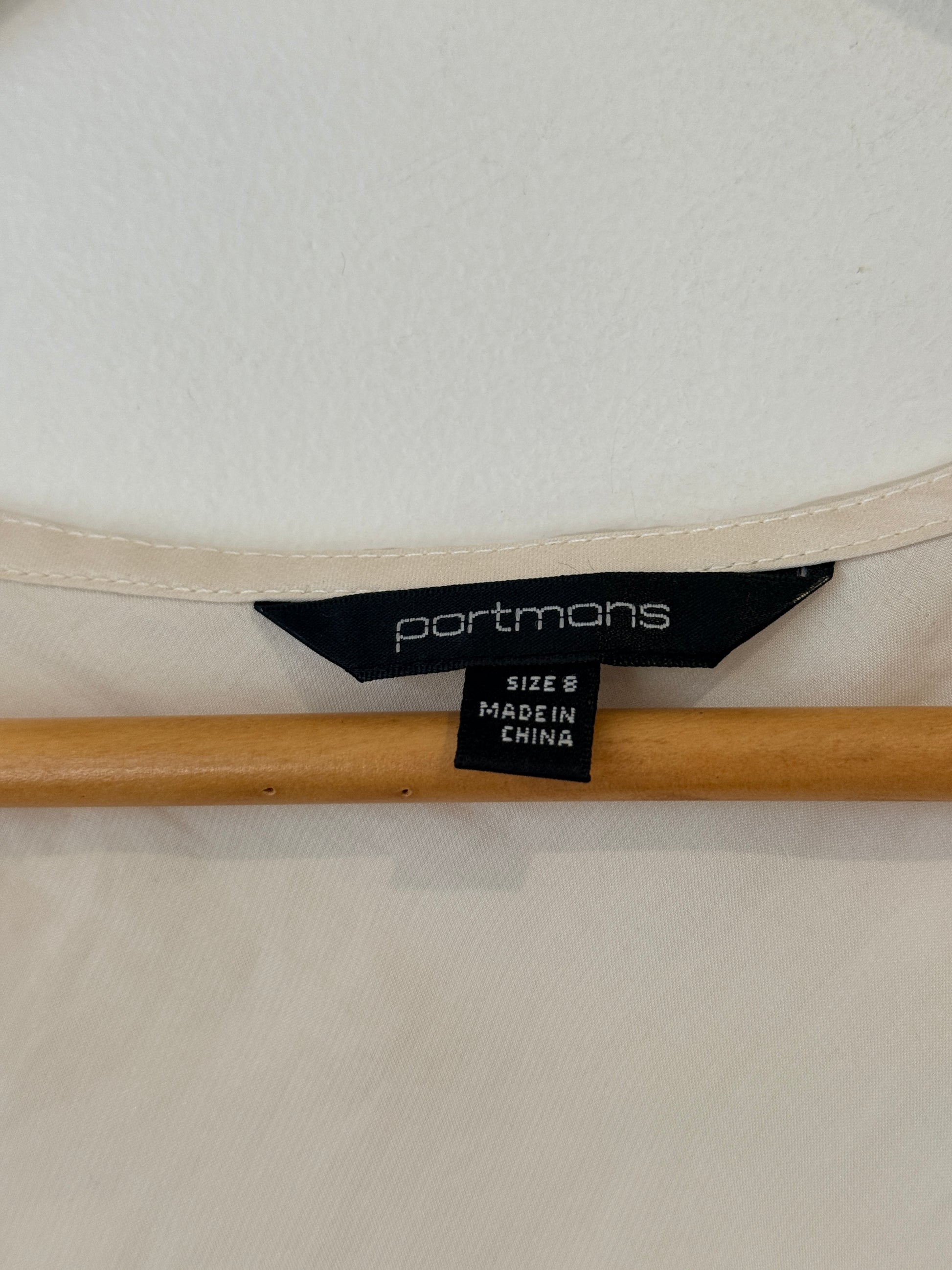 Portmans Sleeveless Top Size 8
