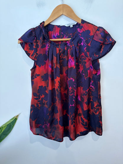 The Petite Collection Flutter-sleeve Shirt Size 12
