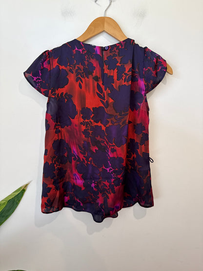The Petite Collection Flutter-sleeve Shirt Size 12