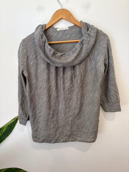 Wallace Rose (NZ Made) 3/4 Sleeves Cowl-neck Top Size 12