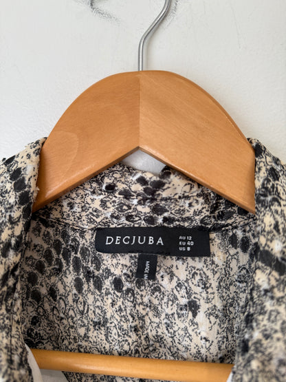 Decjuba Tiered Midi Dress Size 12