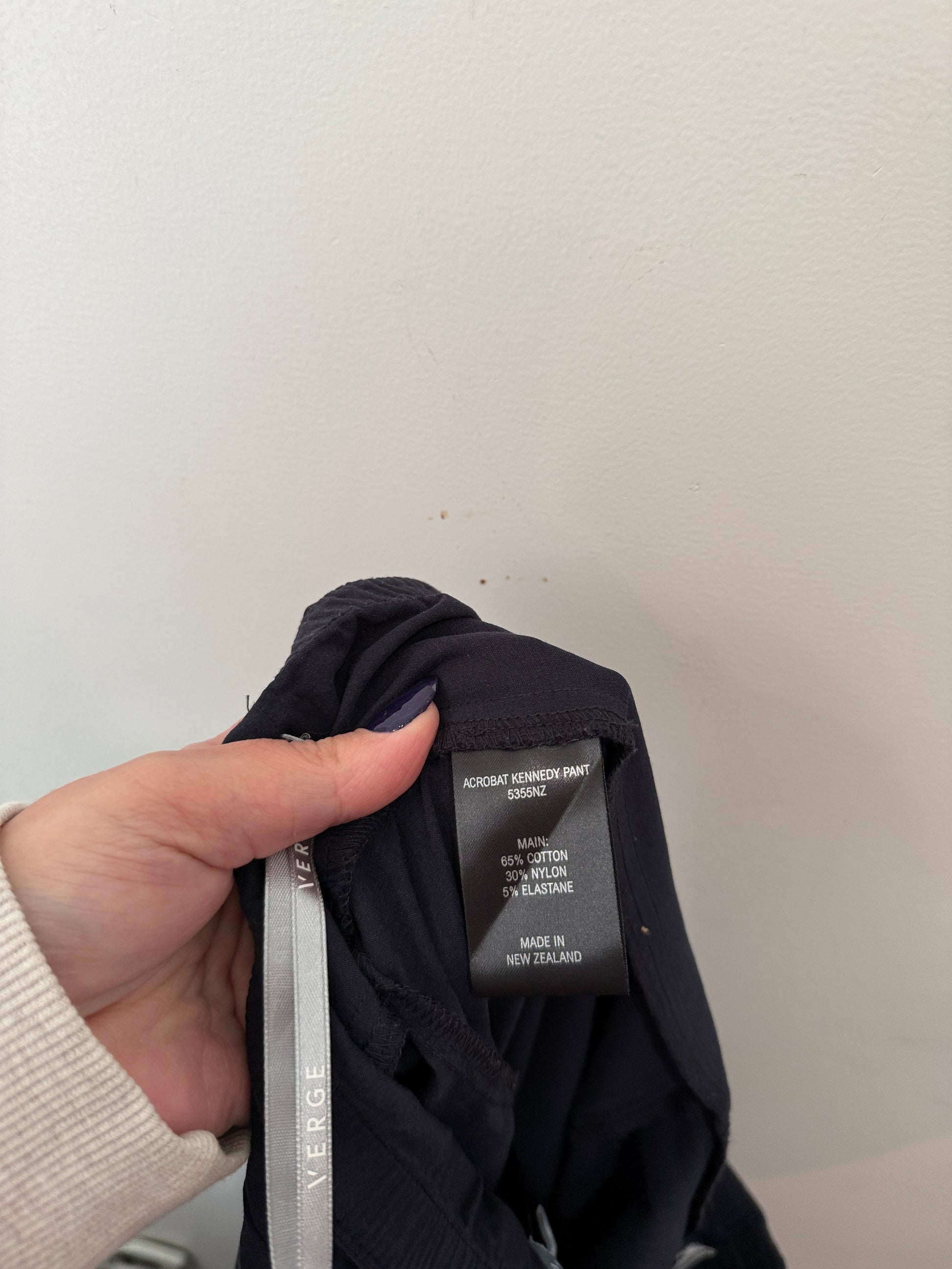 Verge (NZ Made) Cropped Trousers Size 14