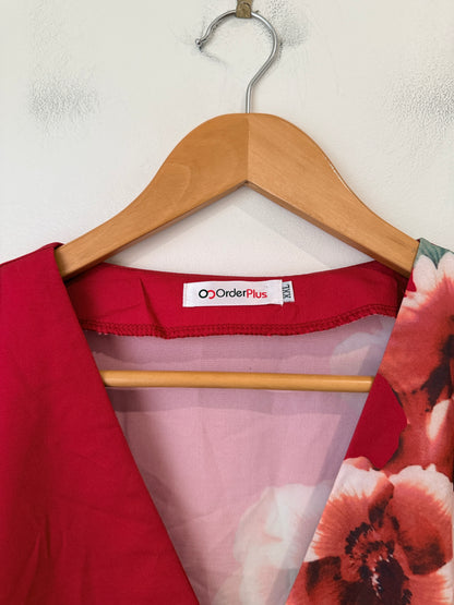 Order Plus V-neck Top Size XXL | U/Arm to U/Arm 56cm