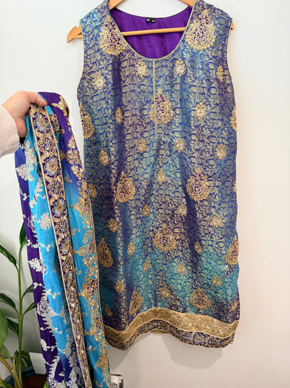 Brand Unknown Salwar Kameez Suit Size U/Arm to U/Arm 56cm