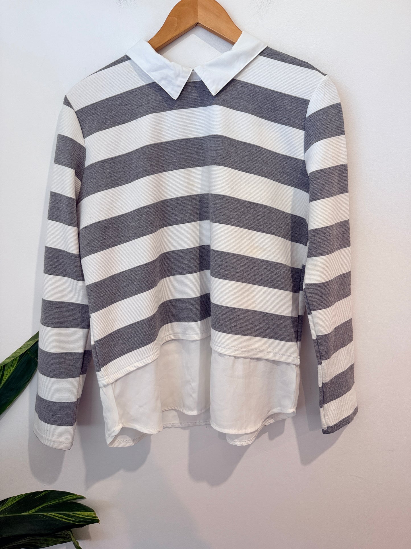 Paper Scissors Striped Polo Shirt Size 14