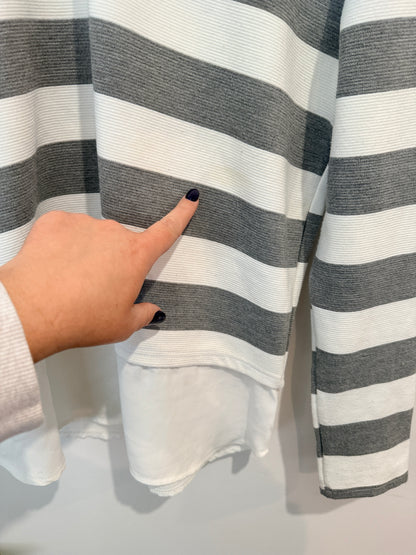 Paper Scissors Striped Polo Shirt Size 14