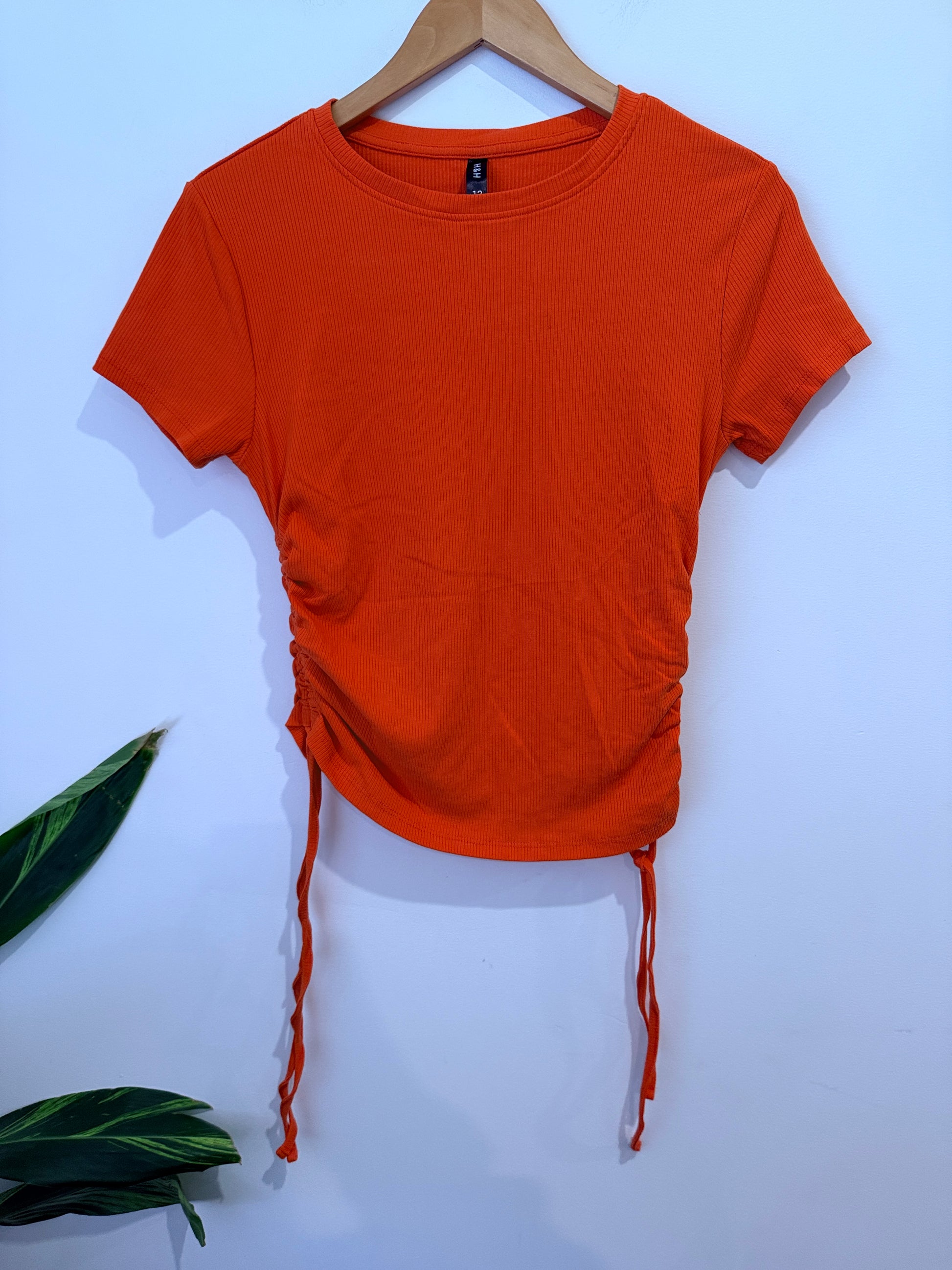 H & H Ribbed Crop Top Size 12