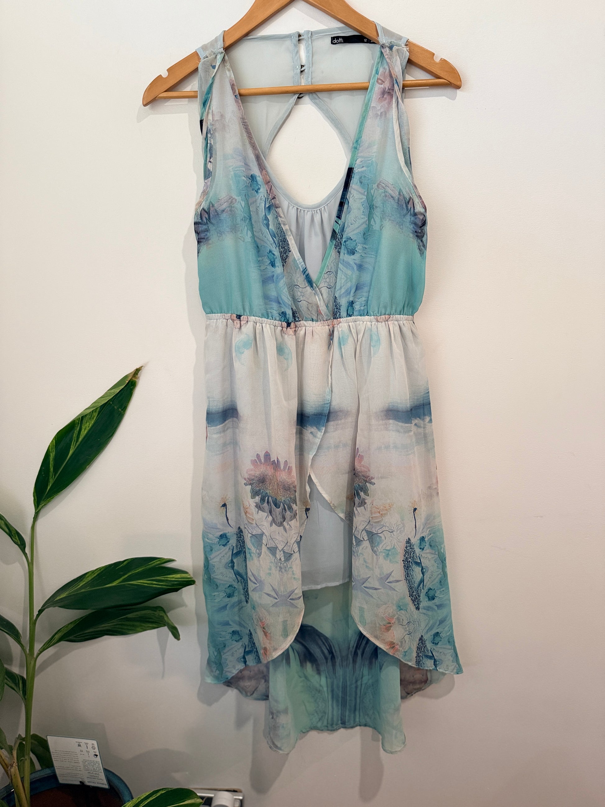 Dotti Halter Chiffon Dress Size 12