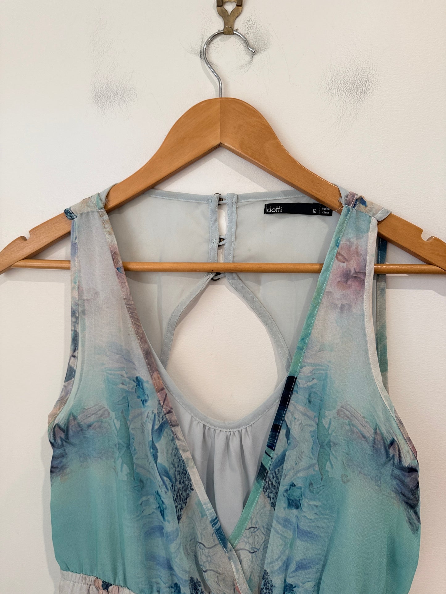 Dotti Halter Chiffon Dress Size 12