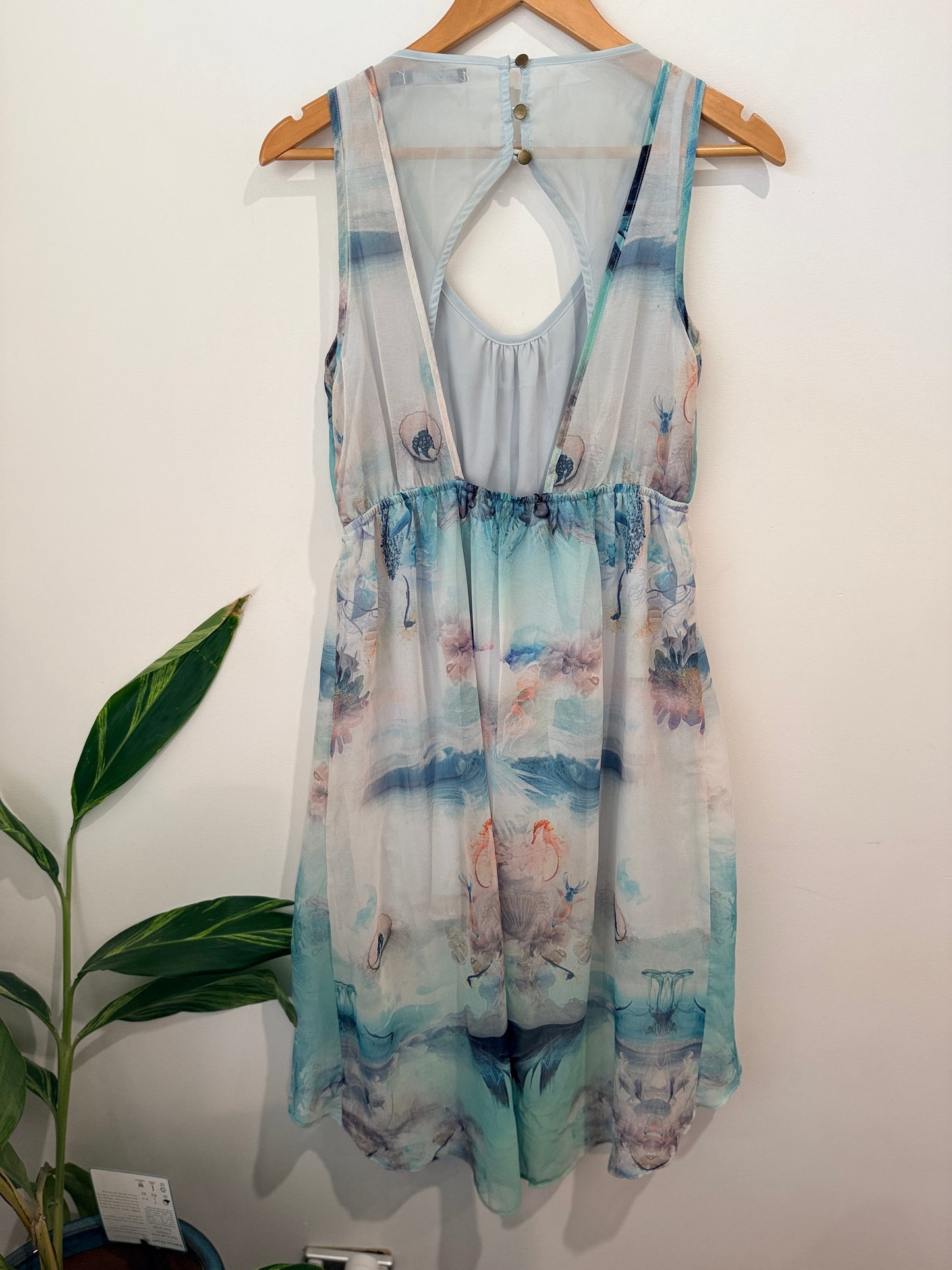 Dotti Halter Chiffon Dress Size 12