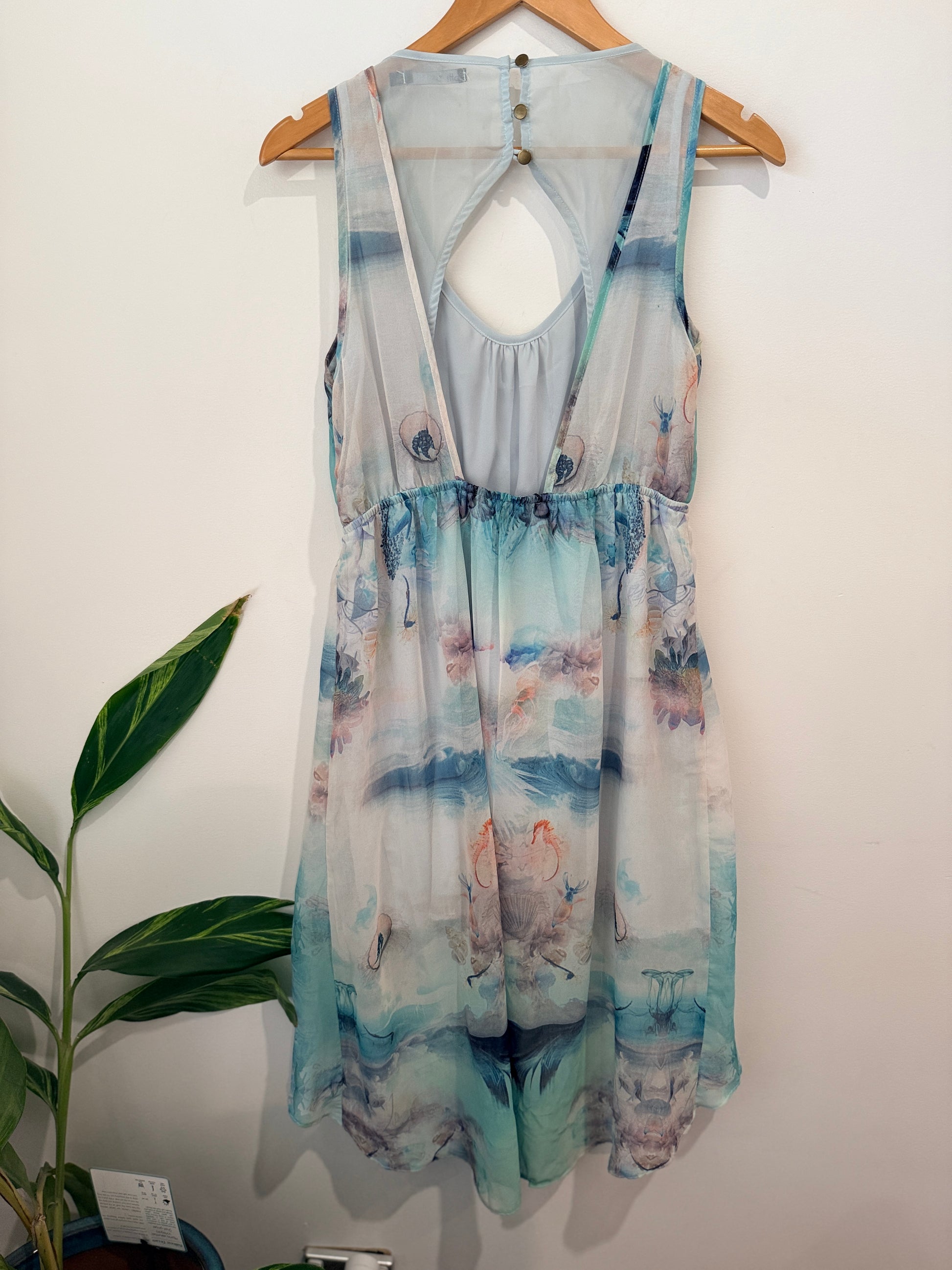 Dotti Halter Chiffon Dress Size 12