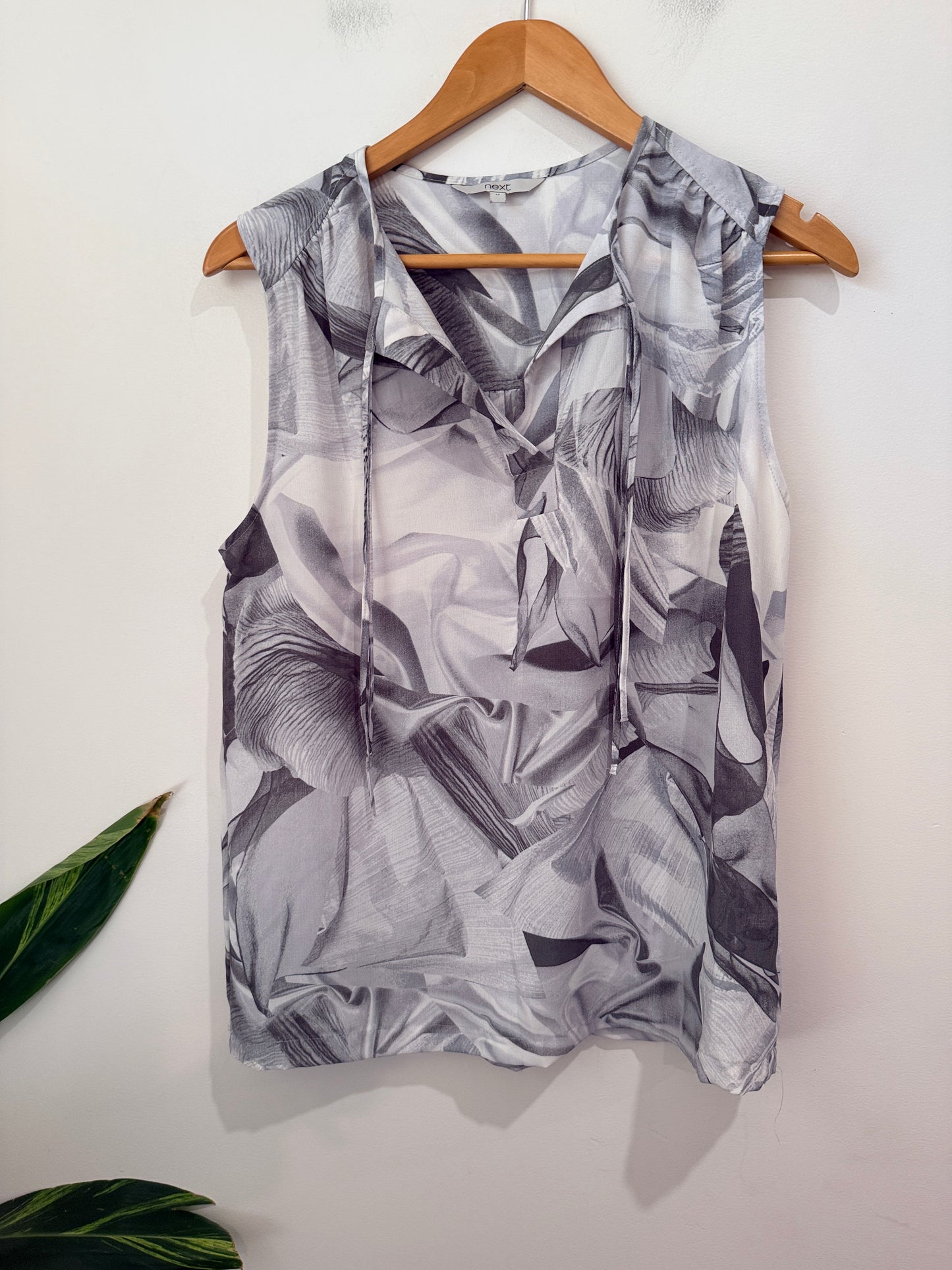 Next Sleeveless Tie-detail Top Size 12