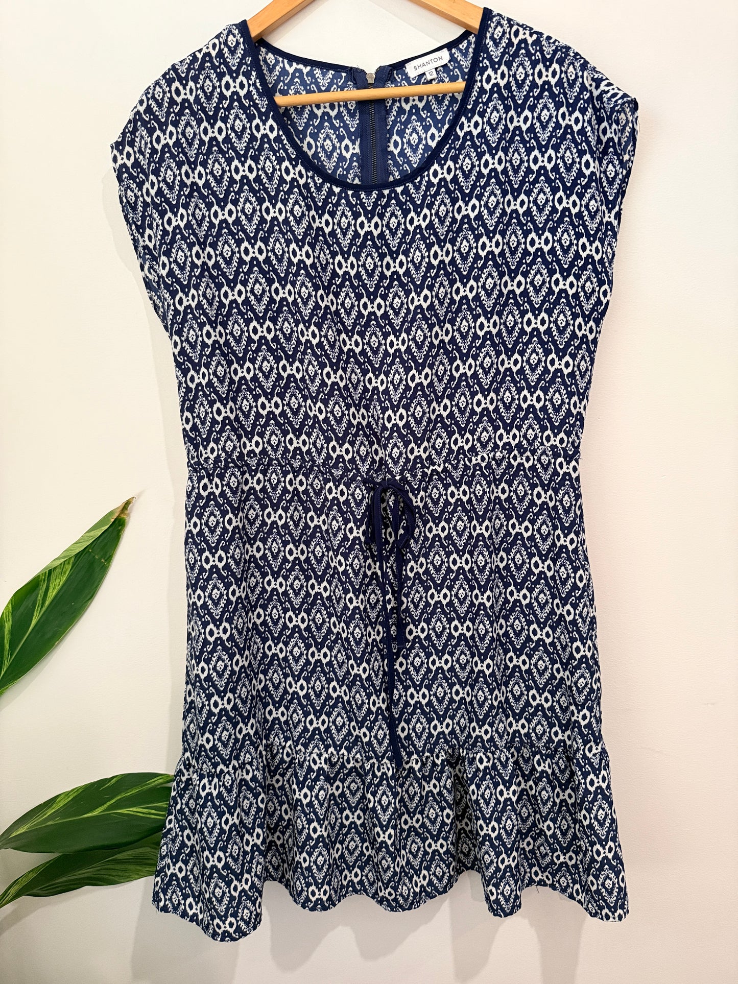 Shanton Patterned Minidress Size 12