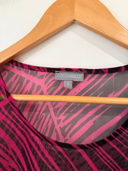 Coco & Belle Abstract Print Top Size S