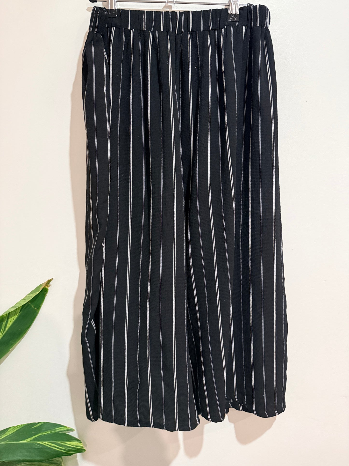 Mirrou Stripe Wide Leg Trousers Size 12