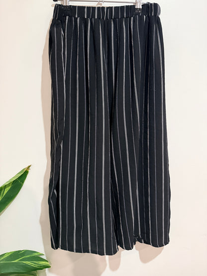 Mirrou Stripe Wide Leg Trousers Size 12