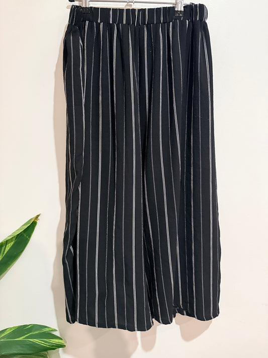Mirrou Stripe Wide Leg Trousers Size 12