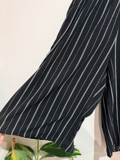 Mirrou Stripe Wide Leg Trousers Size 12