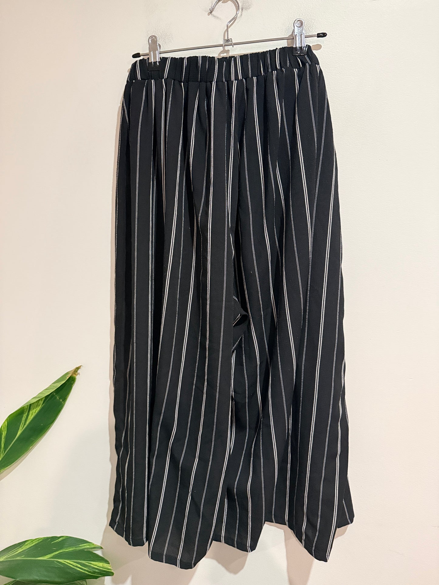 Mirrou Stripe Wide Leg Trousers Size 12