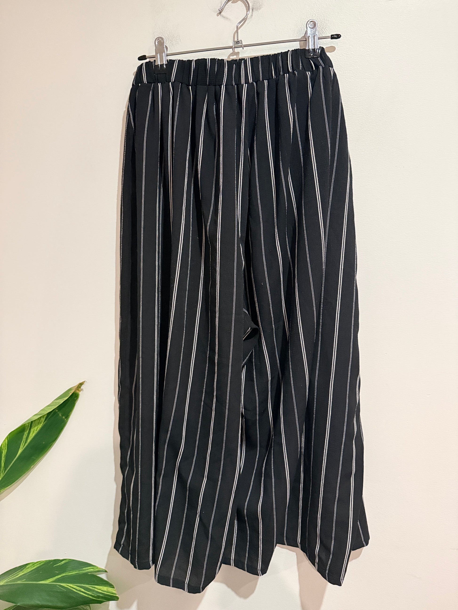 Mirrou Stripe Wide Leg Trousers Size 12
