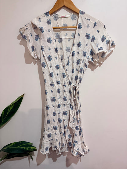 Supré Wrap Front Tie-waist Dress Size 8