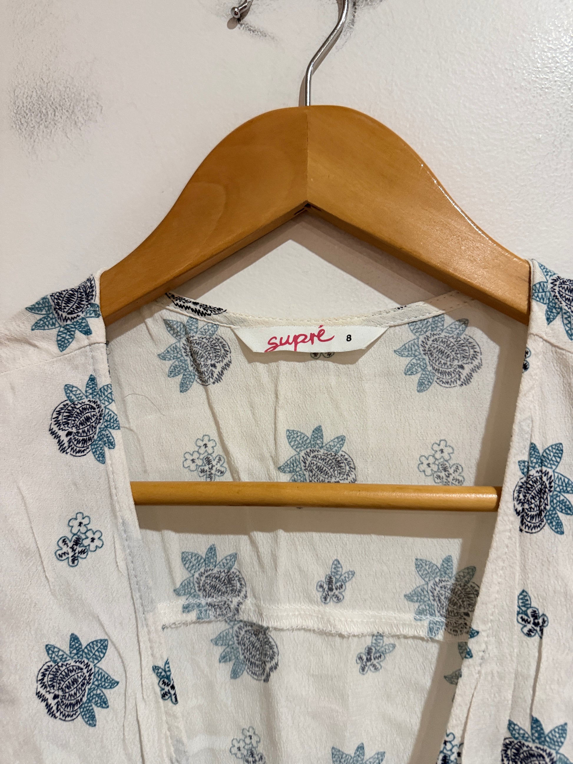 Supré Wrap Front Tie-waist Dress Size 8
