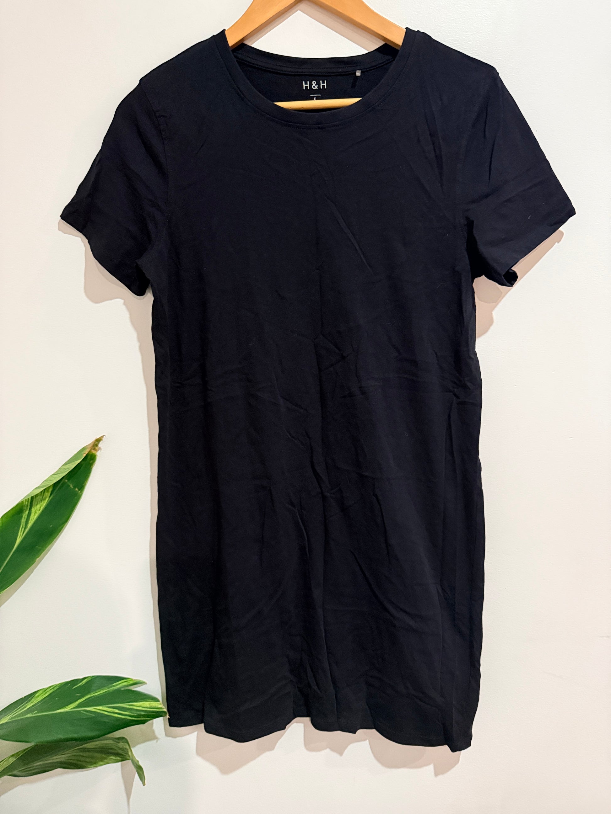 H&H Short Sleeve T-shirt Dress Size S