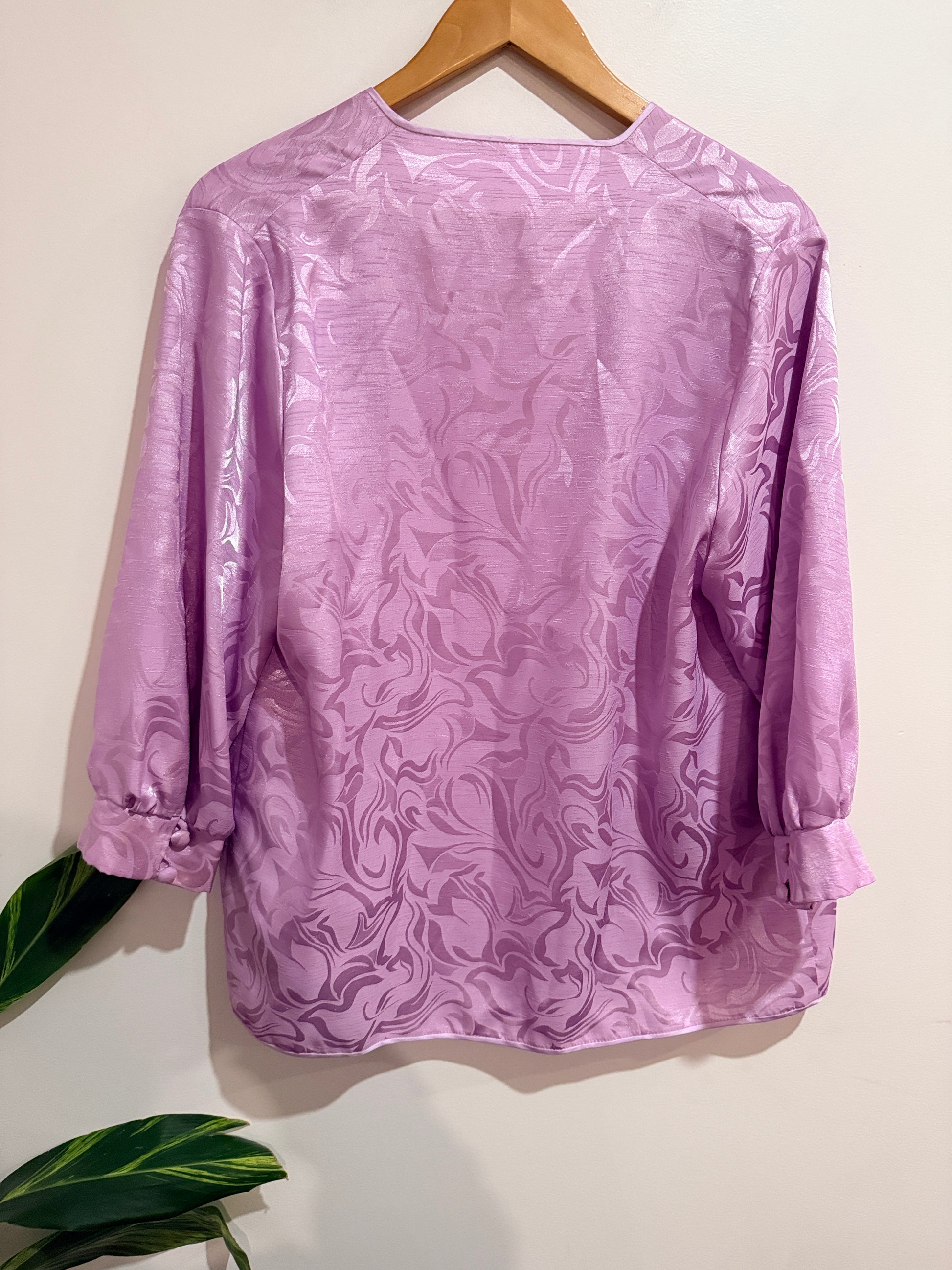 Brand Unknown Open Front Jacquard Jacket Size U/arm to U/arm 55cm