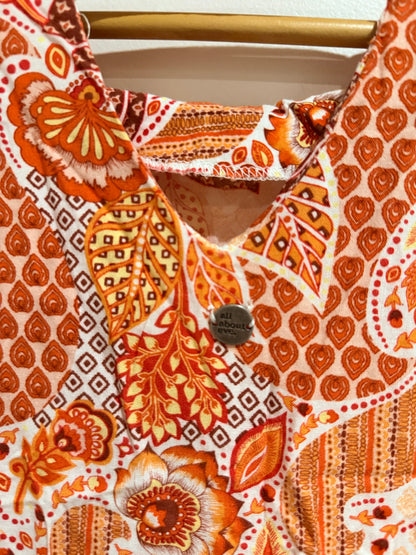 All About Eve Paisley Floral Print Top Size U/arm to U/arm 48cm