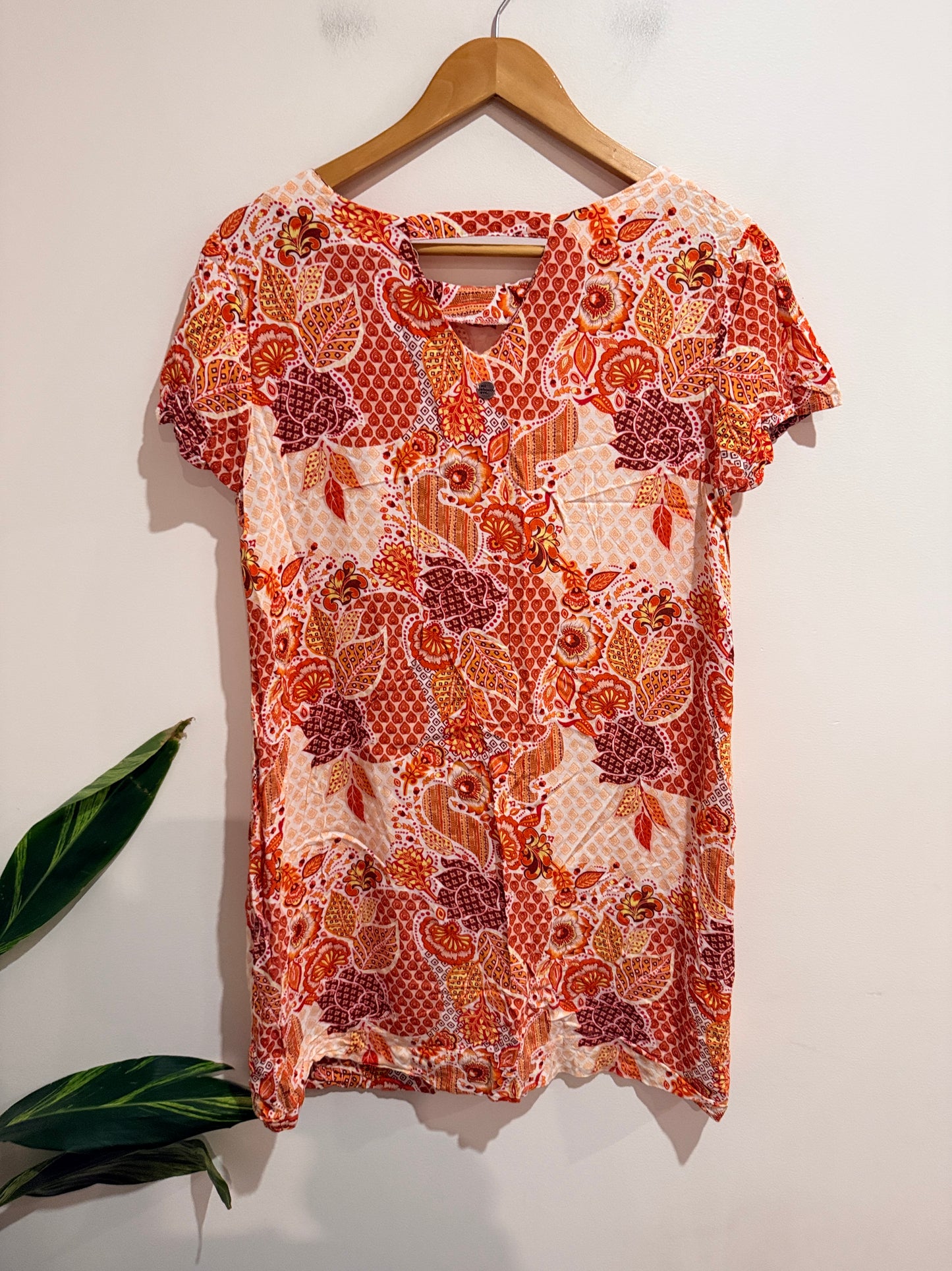 All About Eve Paisley Floral Print Top Size U/arm to U/arm 48cm