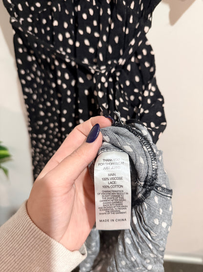 Just Jeans Spot Print Wrap Dress Size 12