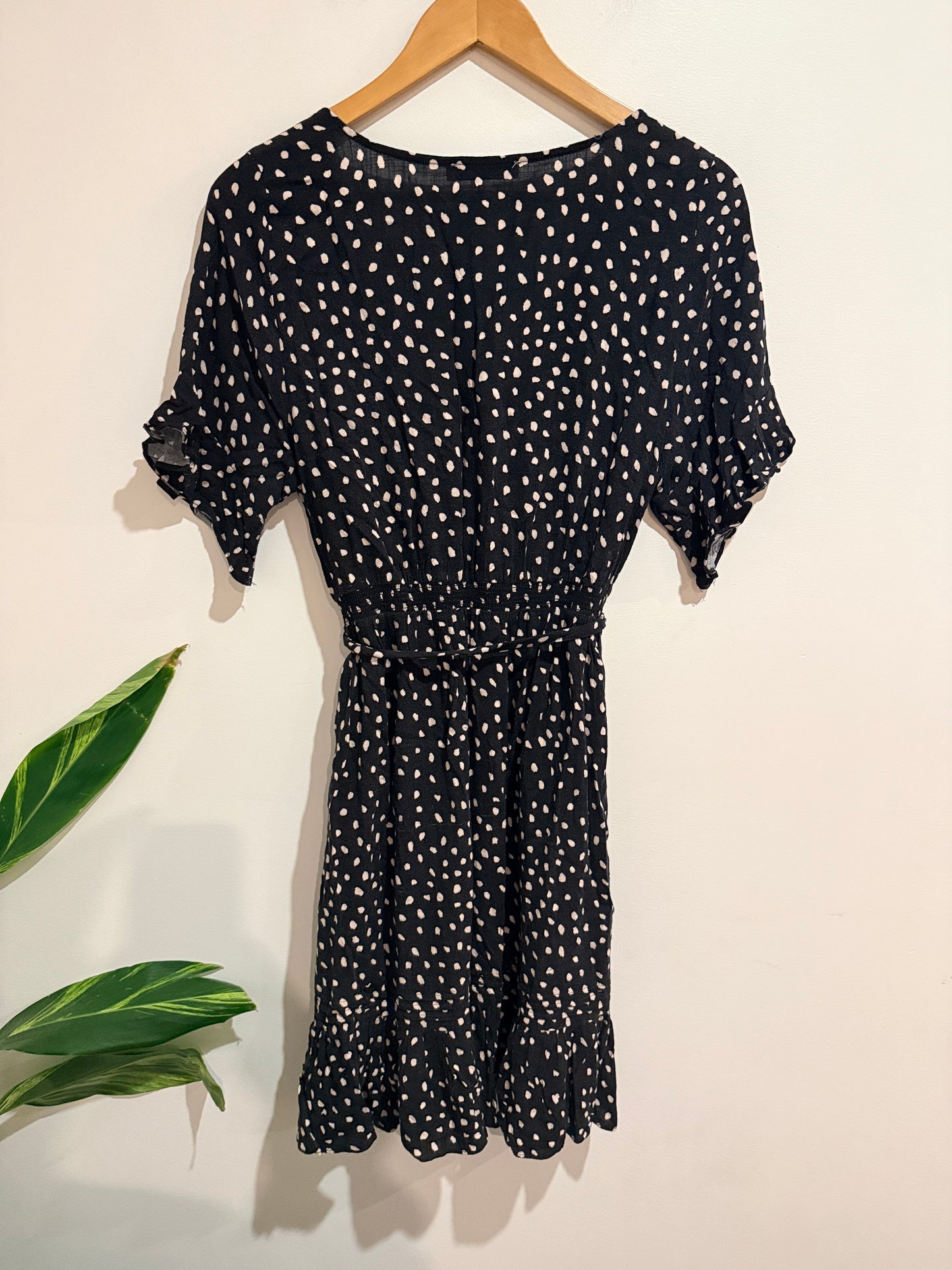 Just Jeans Spot Print Wrap Dress Size 12