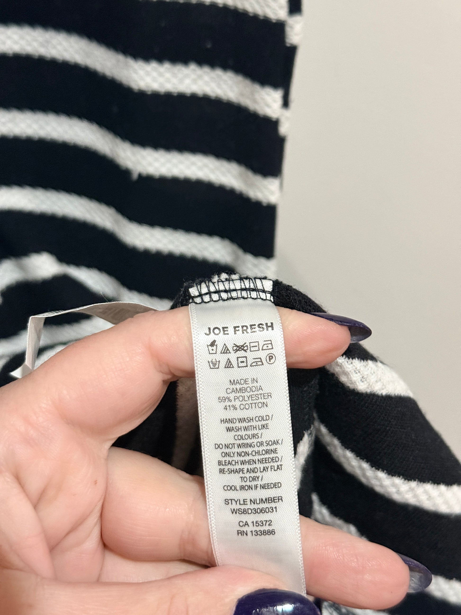 Joe Fresh Striped T-shirt Dress Size M
