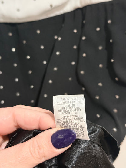 Brand Unknown Studded Colour Block Shift Dress Size 12