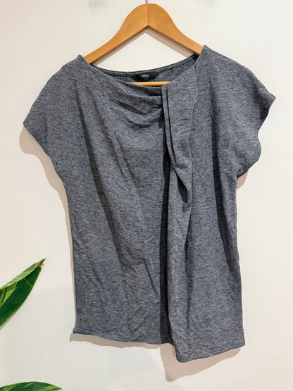 Next Draped Cowl Neck Top Size 12