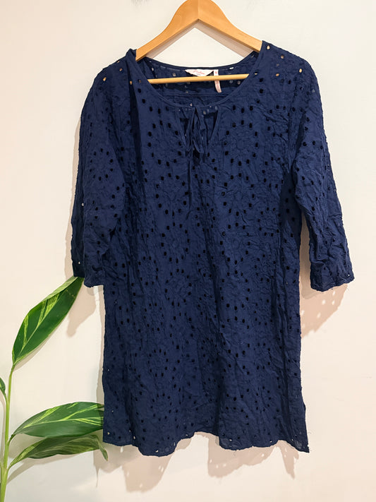 Millers Woman Broderie Anglaise Tunic Size 16