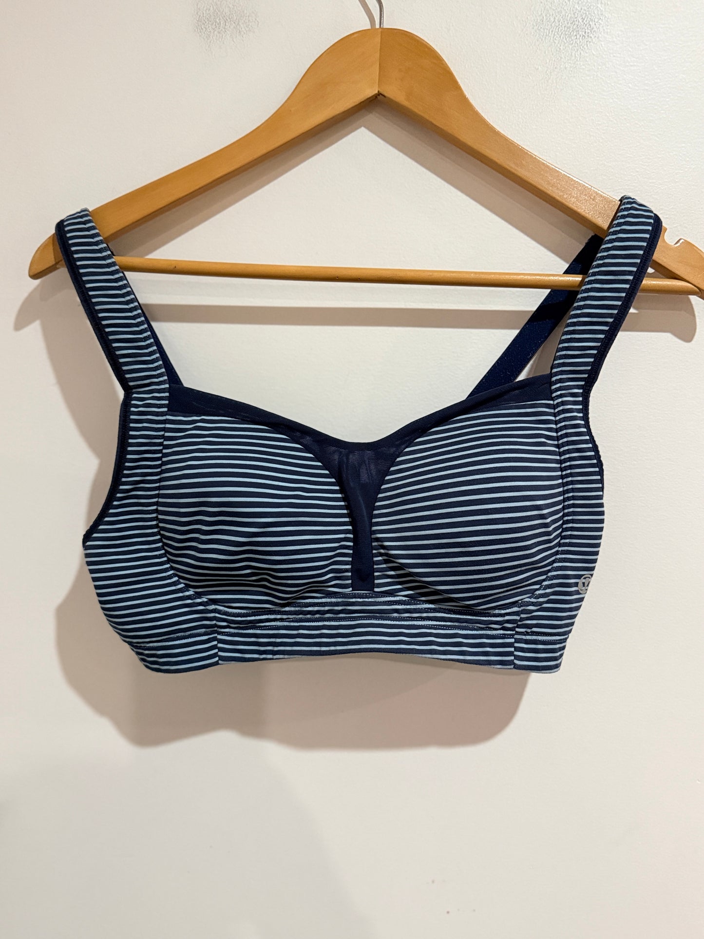 Lululemon Striped Sports Bra Size 33.5cm