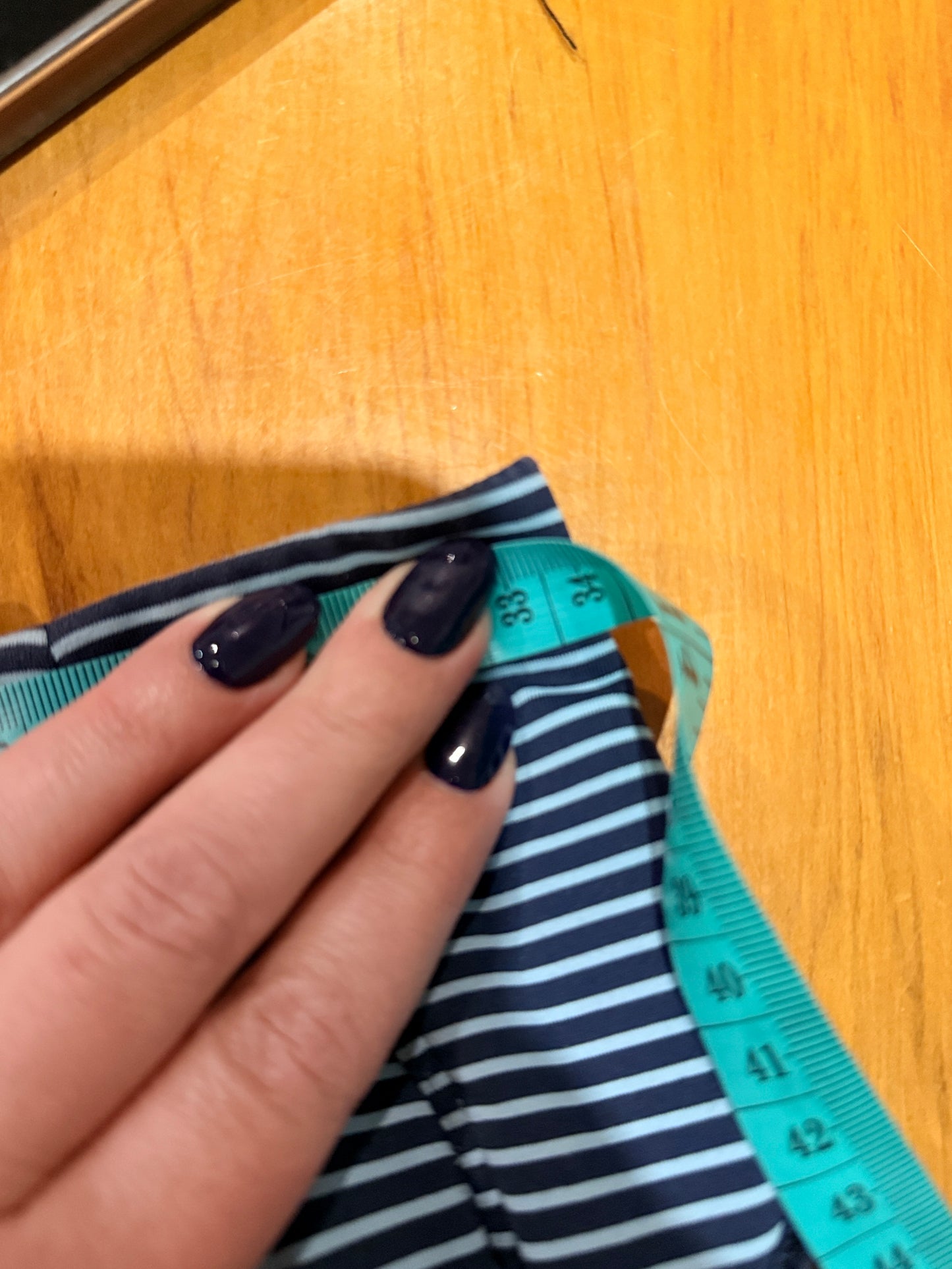 Lululemon Striped Sports Bra Size 33.5cm