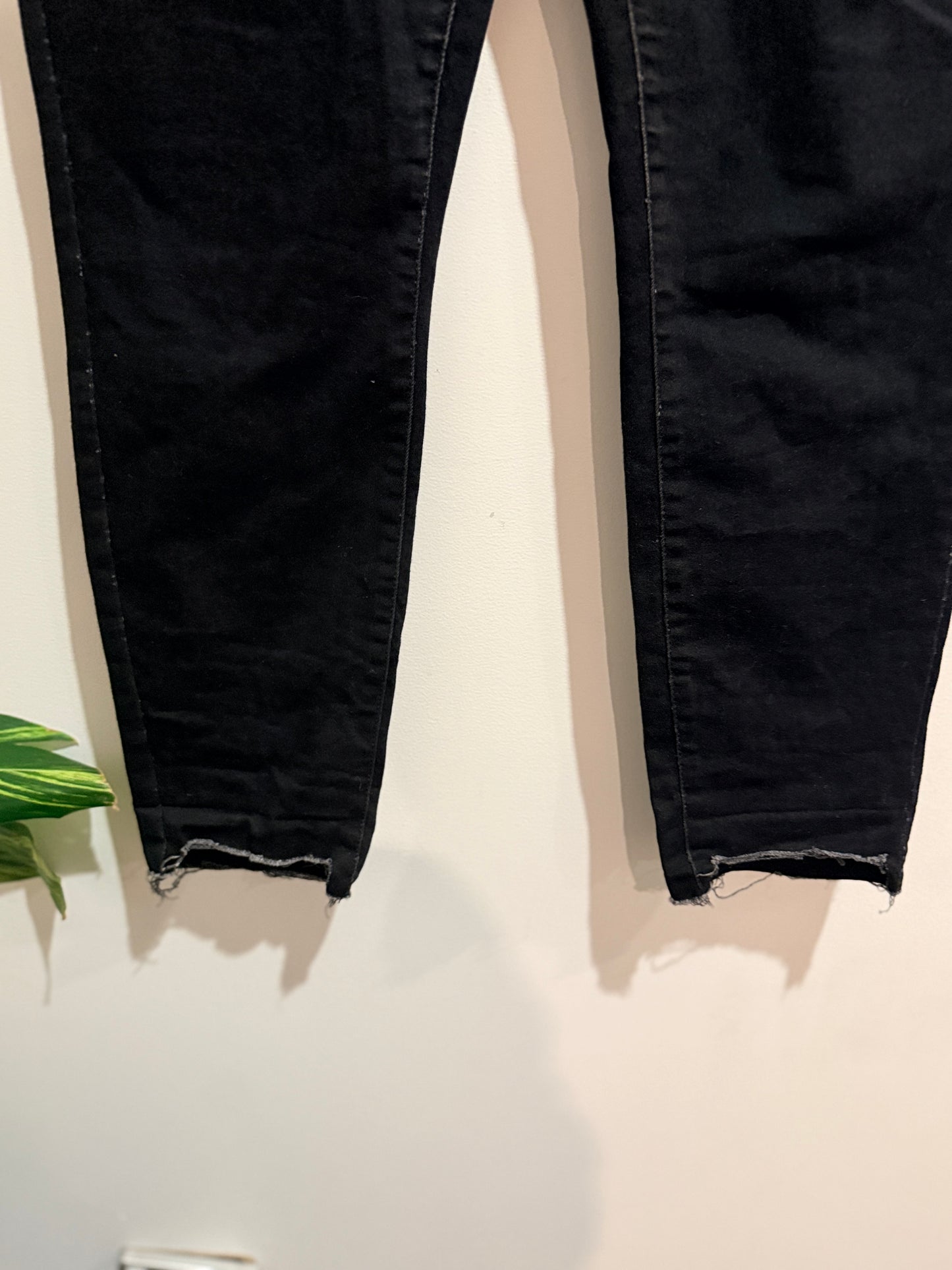 Dotti Denim Black High-waisted Skinny Jeans Size 16