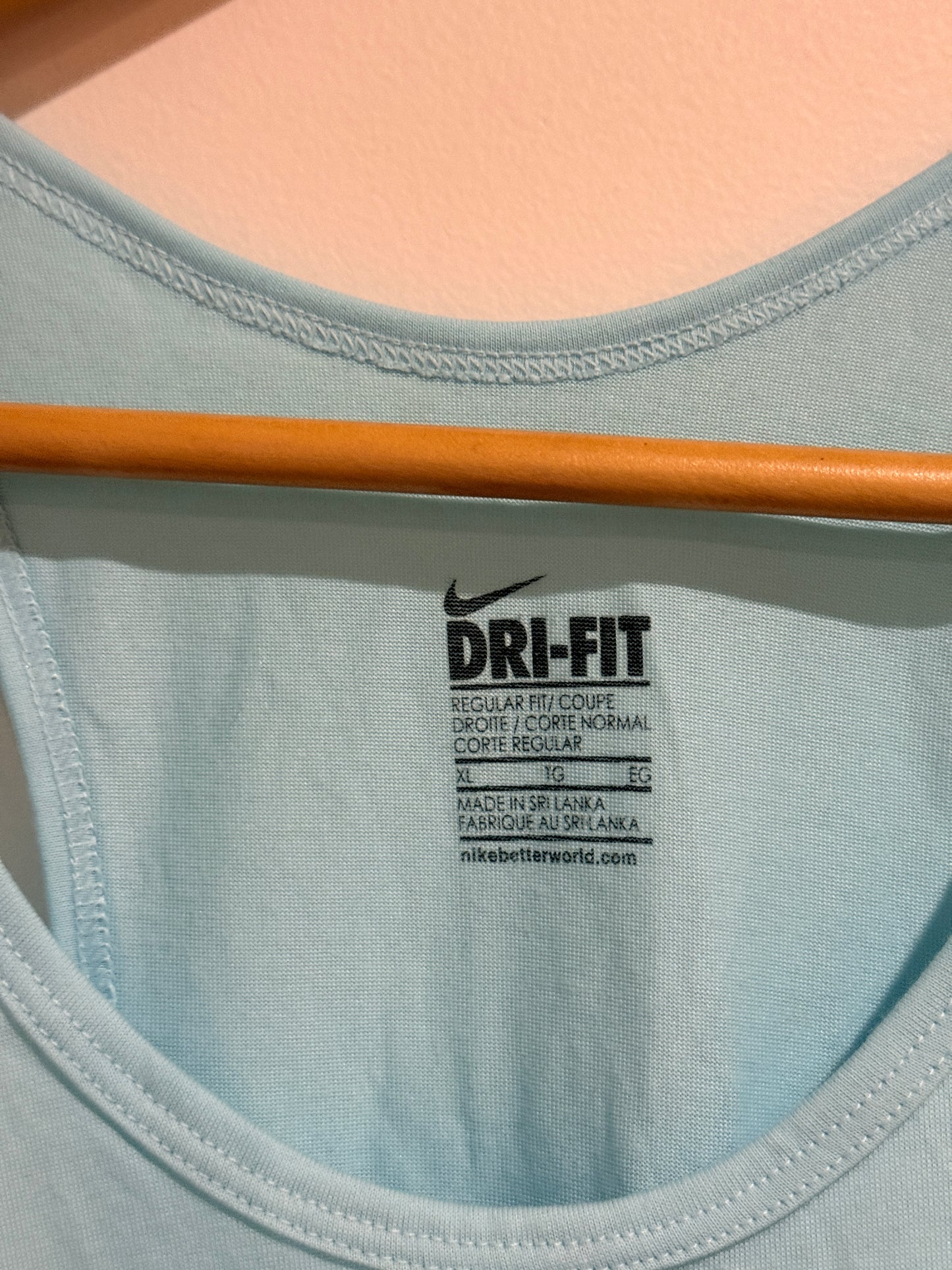 Nike Dri-fit Light Blue Racerback Tank Top Size XL